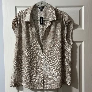 Express short sleeved blouse